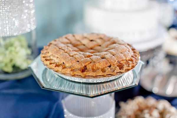 Blue Owl Pie on Wedding Dessert Buffet